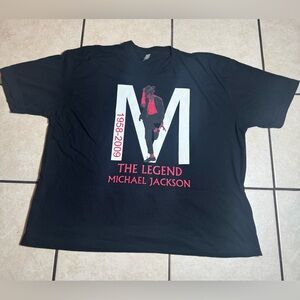 Vintage American Apparel Black Michael Jackson Tee